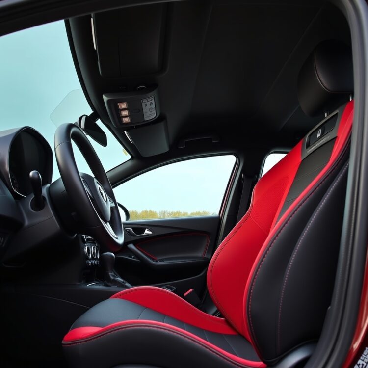 A detailed shot of a Corsa VXR's interior, focusing on the driver's seat and dashboard to illustrate wear and comfort issues.