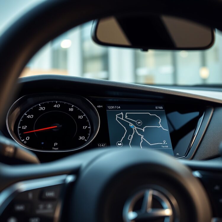 A close-up of the Astra VXR's dashboard and infotainment system, showcasing the high-resolution touchscreen and digital instrument cluster in a well-lit interior setting.