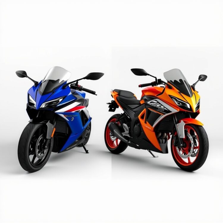 Side-by-side comparison of a VXR model and its closest competitor in a neutral setting, focusing on design differences, no text.