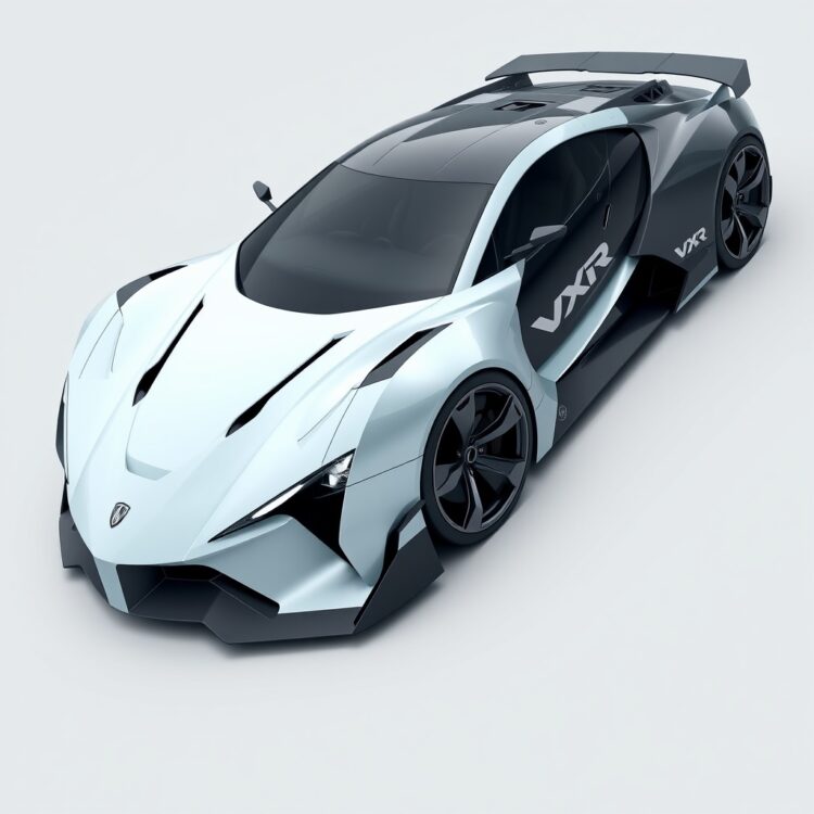 A futuristic concept car with VXR branding, symbolizing the next generation of high-performance vehicles.