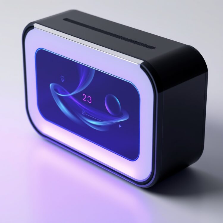 A high-tech consumer electronics device with a sleek design, showcasing the application of VXL in everyday technology.