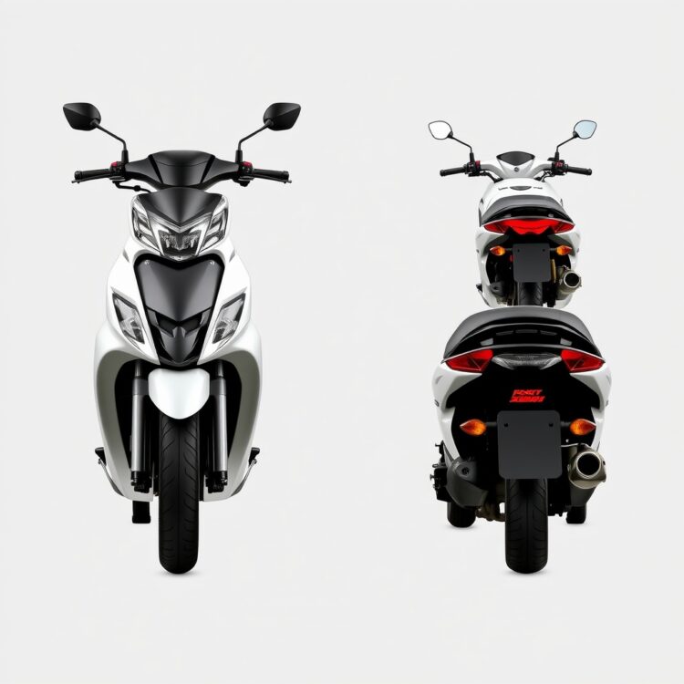 A professional stock photo showcasing the front, side, and rear views of Suzuki Cultus VXR and VXRi models side by side, focusing on design differences without text.