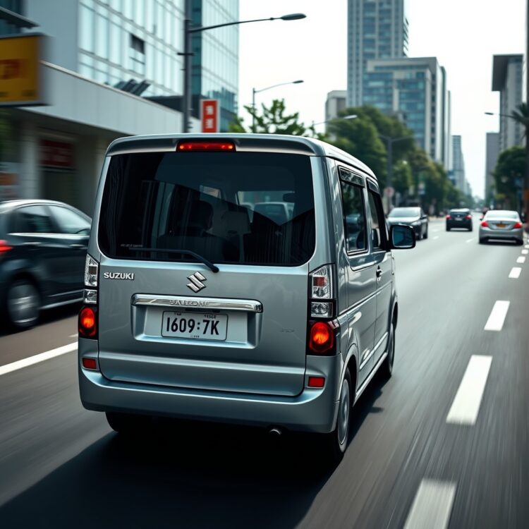 A Suzuki Wagon R navigating through city streets, emphasizing its smooth handling and comfort in urban driving conditions.