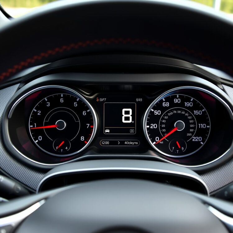 A stock photo of a Vauxhall Corsa VXR's dashboard highlighting safety features, with a focus on airbags and electronic stability control.