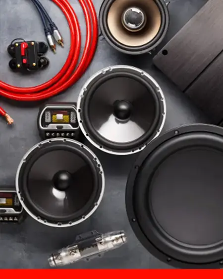 a collection of car accessories